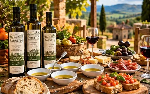 Farneto olive oil and Italian food tasting